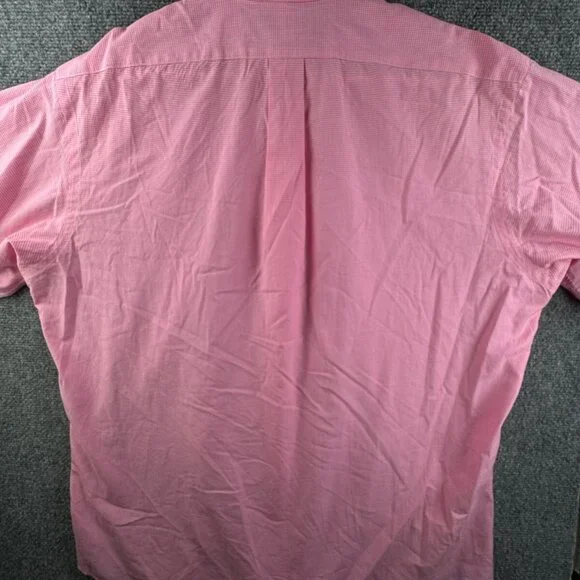 Ralph Lauren Long Sleeve Button Up Shirt Cotton Pink Check Yarmouth 16.5 34/35 - Picture 11 of 12